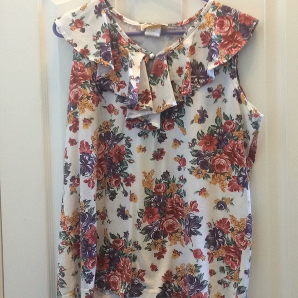 Ladies bon jour sleeveless vintage top large - Picture 1 of 2